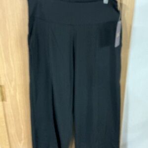 Chic Black Wide Leg Women's Pants